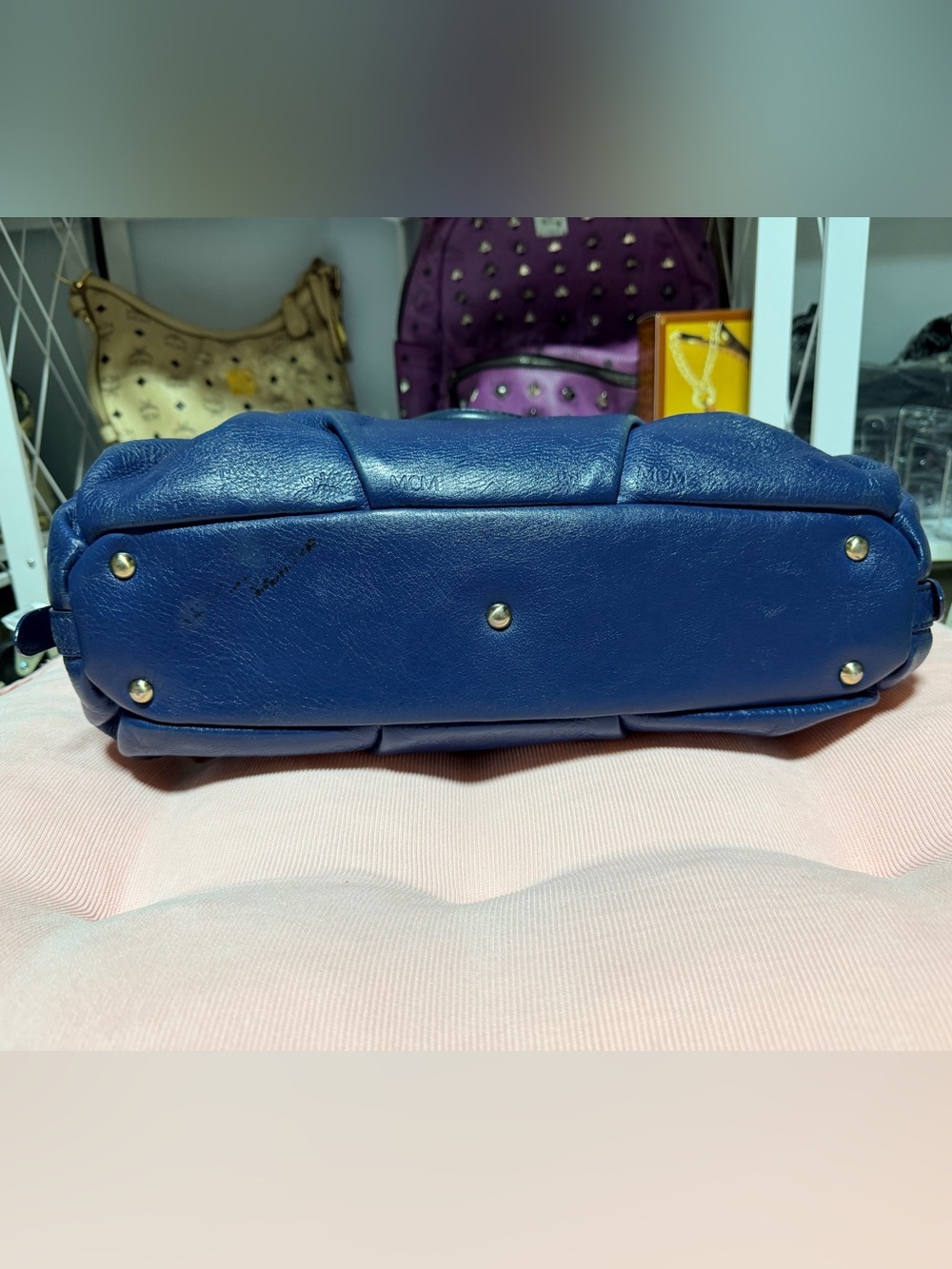 MCM Embossed Pebble Leather Bag - Picture 10 of 10